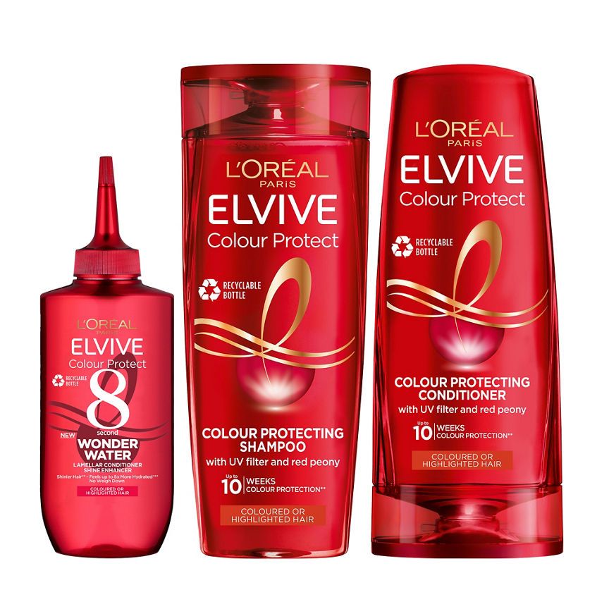 L'Oreal Elvive Colour Protect Shampoo, Conditioner &amp;amp; Treatment Bundle