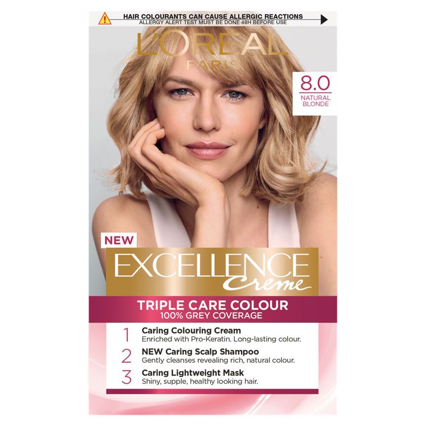 L'Oreal Excellence Cr&amp;egrave;me Permanent Hair Colour Natural Blonde 8