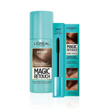 L'Oreal Magic Retouch Brown 75ml &amp;amp; Precision Instant Grey Concealer Brush Set