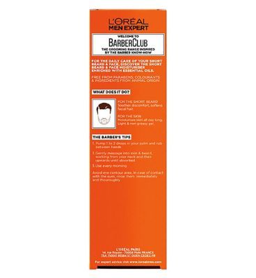 L'Oreal Men Expert Barber Club Short Beard and Face Moisturiser 50ml