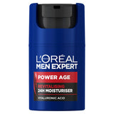 L'Oreal Men Expert Power Age Moisturiser, Hydrating &amp;amp; Revitalising Hyaluronic Acid Moisturiser