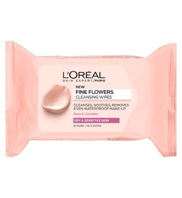L'Oreal Paris Fine Flowers Cleansing Wipes Sensitive Skin&amp;nbsp;x25