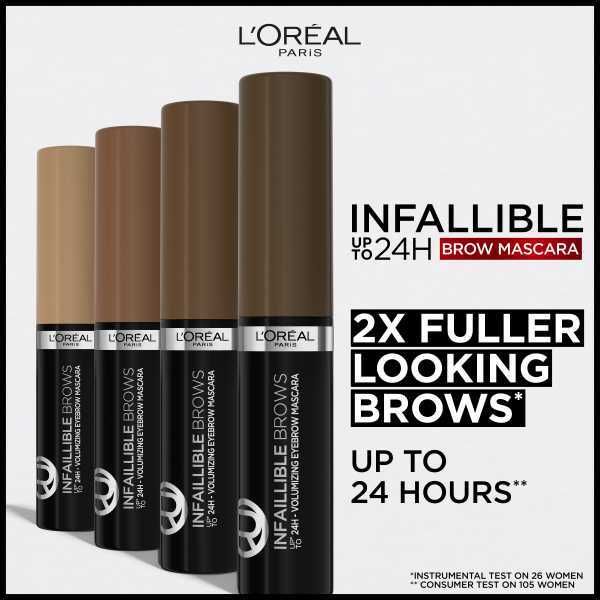 L'Oreal Paris Infallible 24H Brow Mascara Transparent Transparent