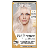 L'Oreal Paris Preference Permanent Hair Dye Venice Ultra-Light Cool Crystal Blonde 11.11