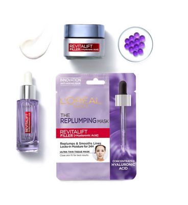 L'Oreal Paris Revitalift Filler Hyaluronic Acid Superhero bundle