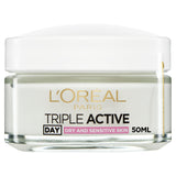 L'Oreal Paris Triple Active Day Moisturiser Dry &amp;amp; Sensitive Skin 50ml