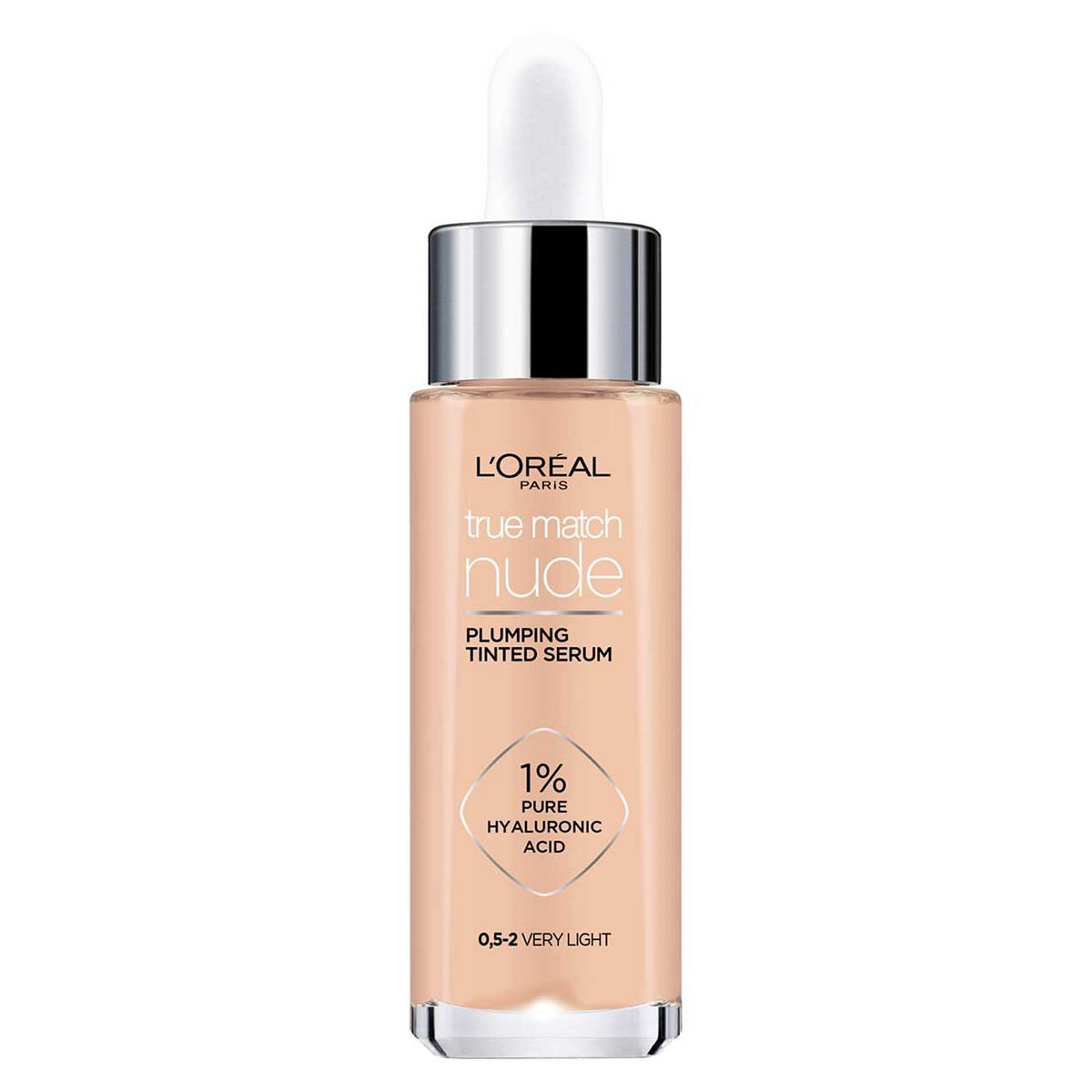 L'Oreal Paris True Match Nude Plumping Tinted Skin Serum, 1% Hyaluronic Acid