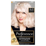 L'Oreal Preference Infinia 10.21 Stockholm Very Light Pearl Blonde Hair Dye