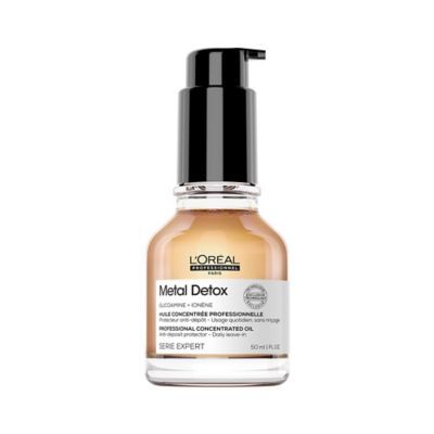 L'Oreal Professionnel Metal Detox Hair Oil 50ml. Multi-benefit oil for breakage protection, heat protection &amp;amp; shine.