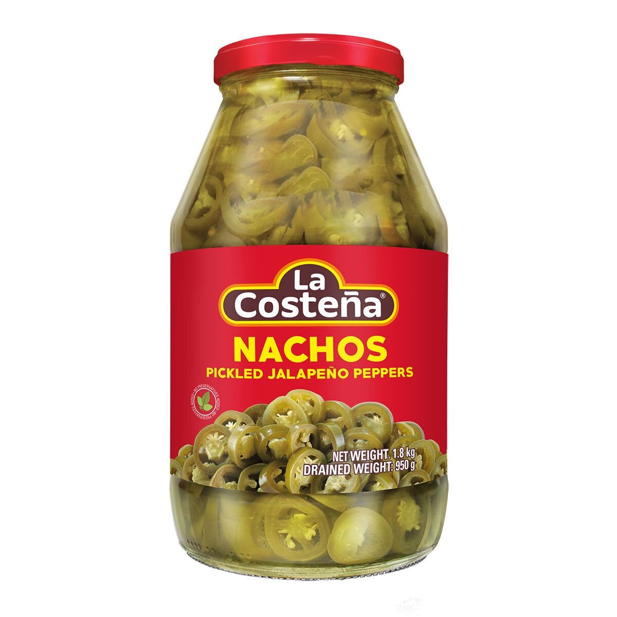 La Coste&amp;ntilde;a Pickled Jalape&amp;ntilde;o Peppers, 1.8kg