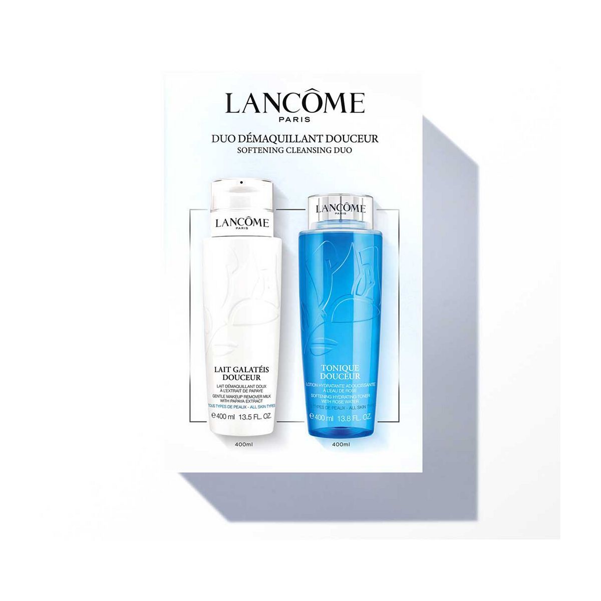 Lanc&amp;ocirc;me Jumbo Douceur Cleanser Duo 400ml Gift Set