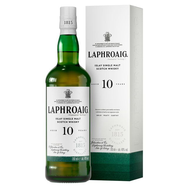 Laphroaig 10 Year Old Islay Single Malt Scotch Whisky   70cl