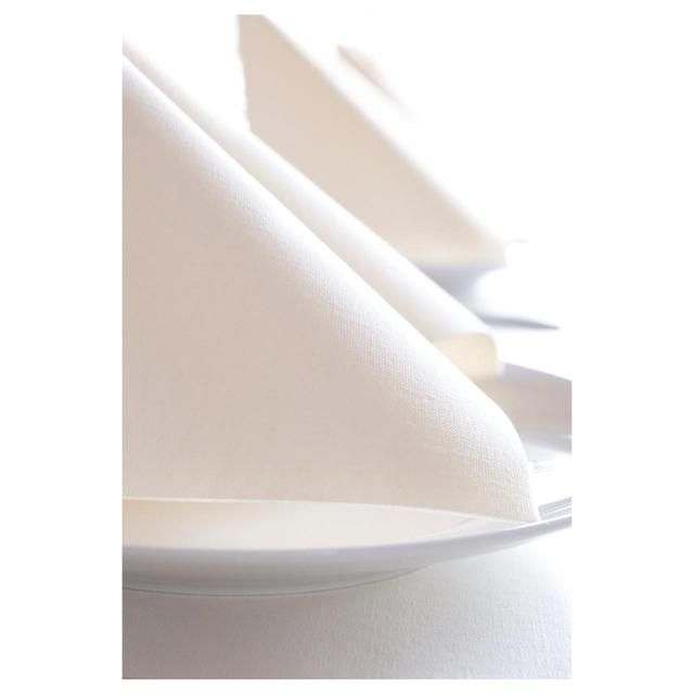 Large White Compostable Paper Napkins   12 per pack