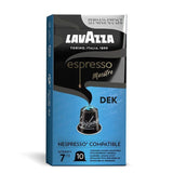 Lavazza Decaf Aluminium Nespresso Compatible Capsules   10 per pack