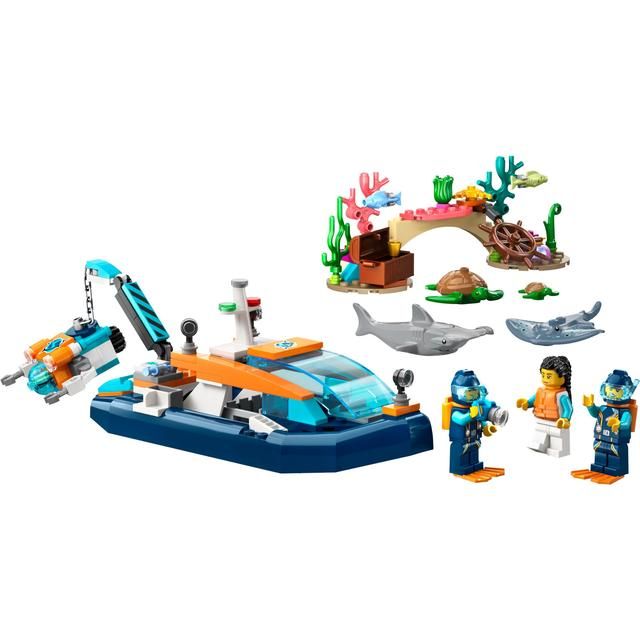 LEGO City Exploration Explorer Diving Boat 60377 5+