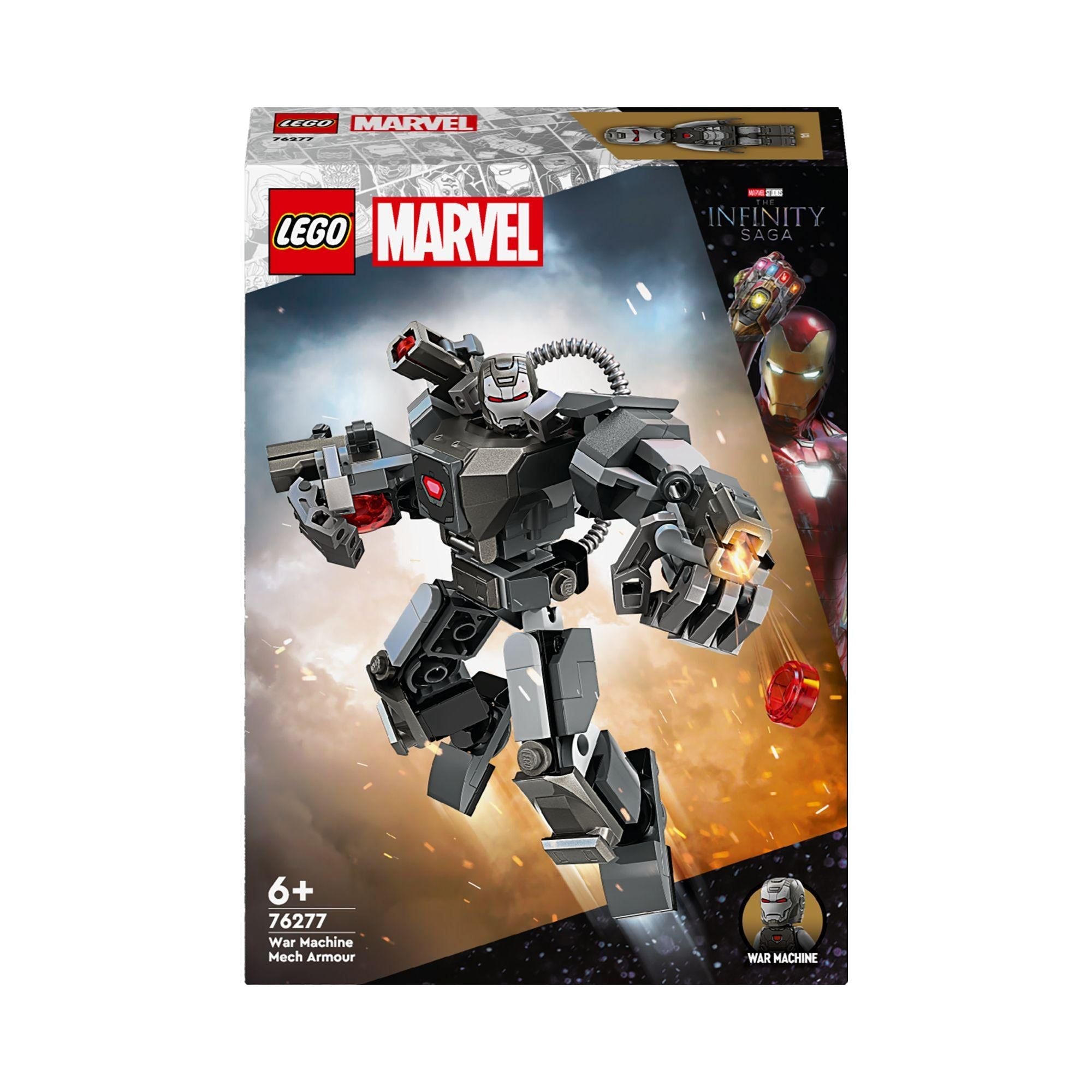 LEGO Marvel War Machine Mech Armour Building Toy Set 76277