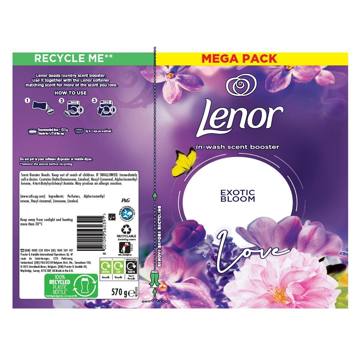 Lenor Exotic Bloom Scent Booster, 570g