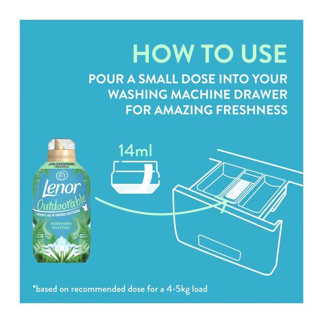 Lenor Outdoorable Fabric Conditioner Northern Solstice 490ml   490ml