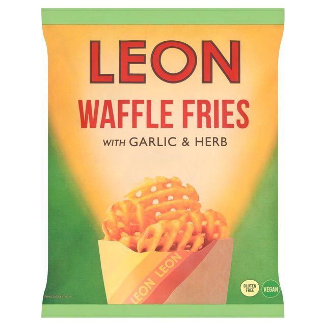 LEON Garlic &amp;amp; Herb Waffle Fries   550g