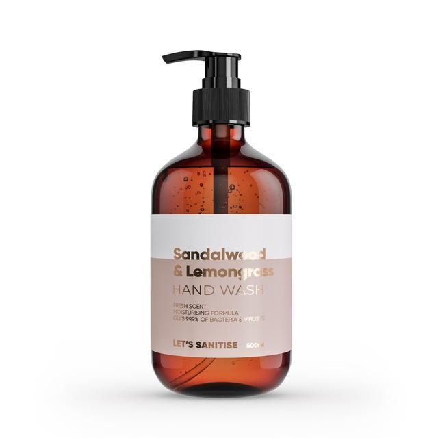 Let's Sanitise Sandalwood &amp;amp; Lemongrass Hand Wash   500ml