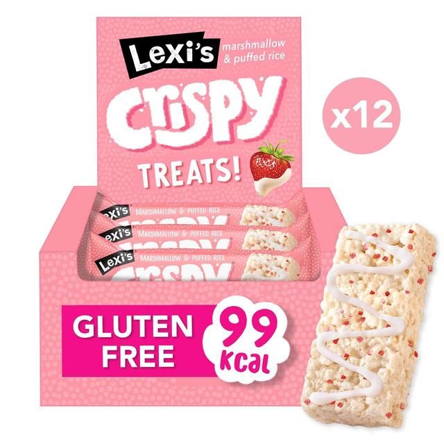 Lexi's Crispy Treat - Strawberry &amp;amp; White Choc Multipack   12 x 25g