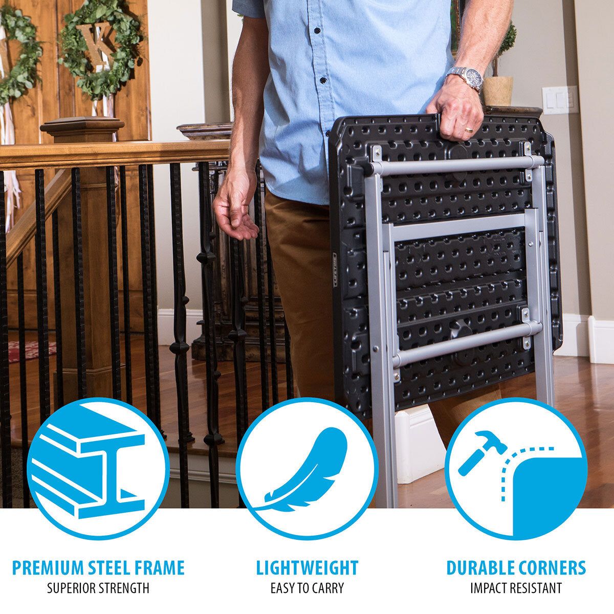 Lifetime 30&amp;quot; (2.5ft) Black Personal Commercial Table