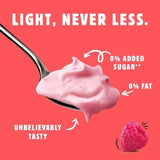 Light &amp;amp; Free Raspberry Greek Style 0% Added Sugar Fat Free Yoghurt   4 x 115g