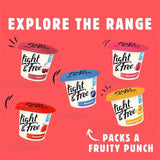 Light &amp;amp; Free Strawberry Greek Style 0% Added Sugar Fat Free Yoghurt   4 x 115g