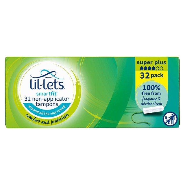 Lil-Lets Non-Applicator Tampons Super Plus   32 per pack