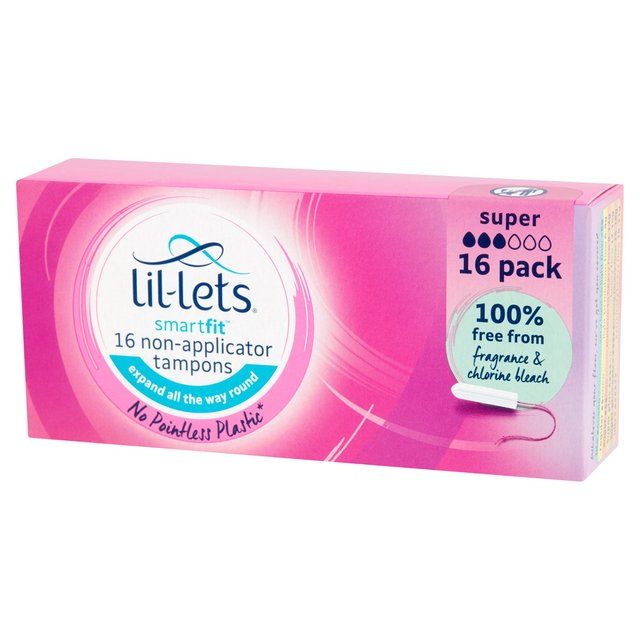 Lil-Lets Super Non-Applicator Tampons   16 per pack