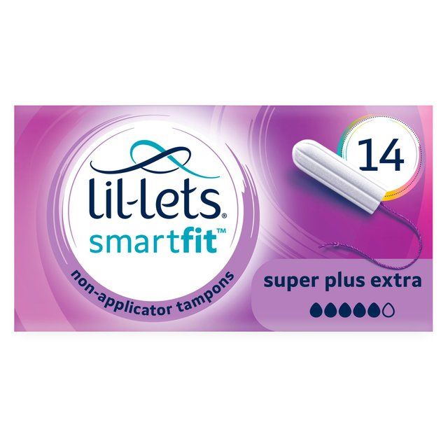Lil-Lets Super Plus Extra Non-Applicator Tampons   14 per pack