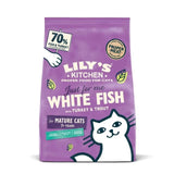 Lily's Kitchen Cat White Fish &amp;amp;Turkey Senior Recipe Dry Food   800g