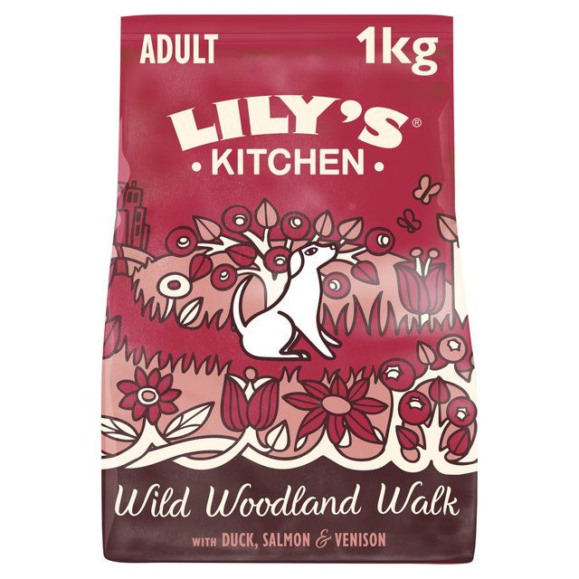 Lily's Kitchen Dog Duck Salmon &amp;amp; Venison Wild Woodland Walk Adult Dry Food   1kg