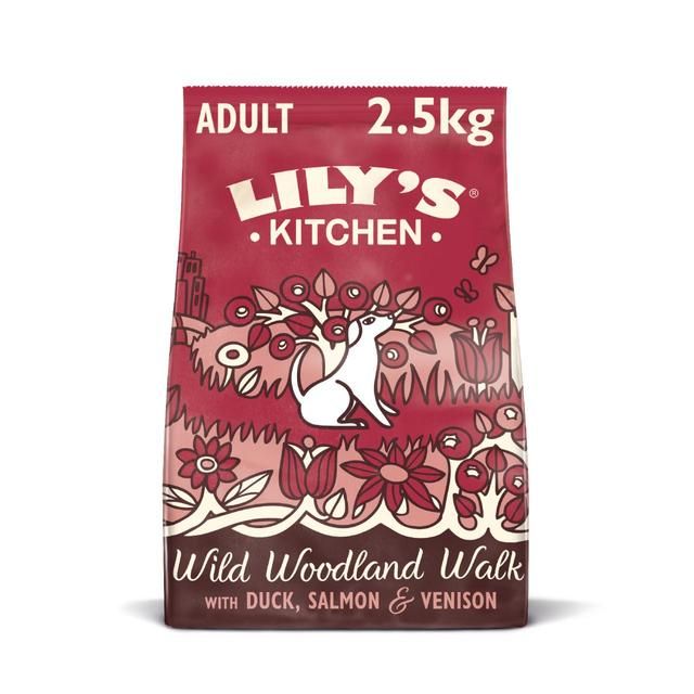 Lily's Kitchen Dog Duck Salmon &amp;amp; Venison Wild Woodland Walk Adult Dry Food   2.5kg
