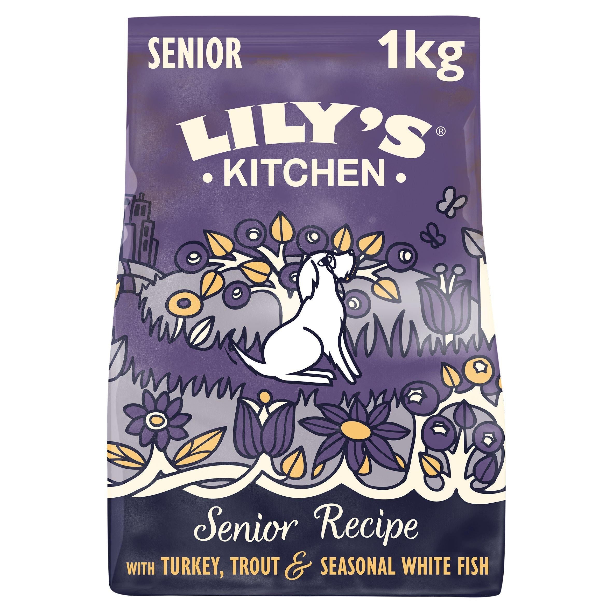Lily's Kitchen Proper Food For Dogs Complete Nutrition Adult 8+ Salmon &amp;amp; Trout 1kg