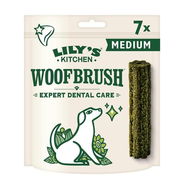 Lily's Kitchen Woofbrush Natural Daily Dental Chew Medium Dog Multipack   196g