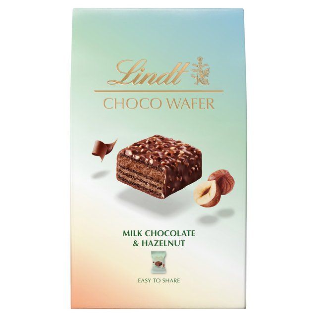 Lindt CHOCO WAFER Milk Chocolate &amp;amp; Hazelnut Sharing Box   135g