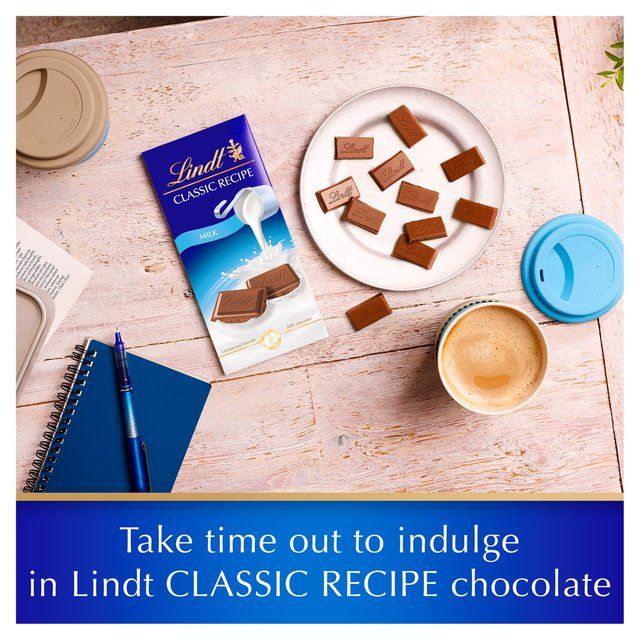 Lindt Classic Recipe Milk Chocolate Sharing Bar   190g