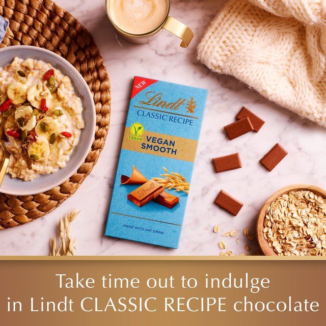 Lindt Classic Recipe Vegan Smooth Chocolate Bar   100g