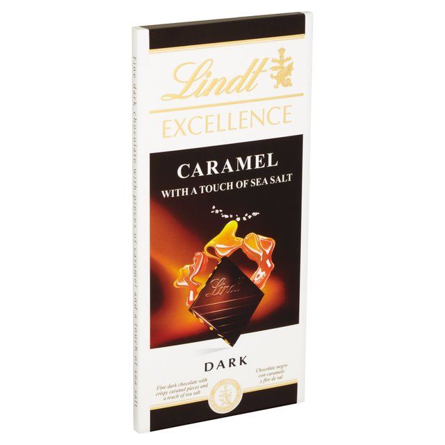 Lindt Excellence Dark Caramel &amp;amp; Sea Salt Bar   100g