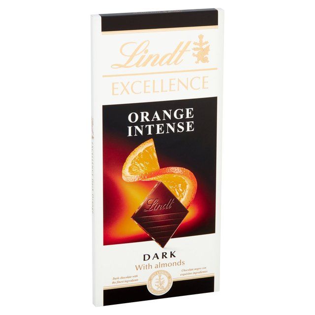 Lindt Excellence Intense Orange Bar   100g