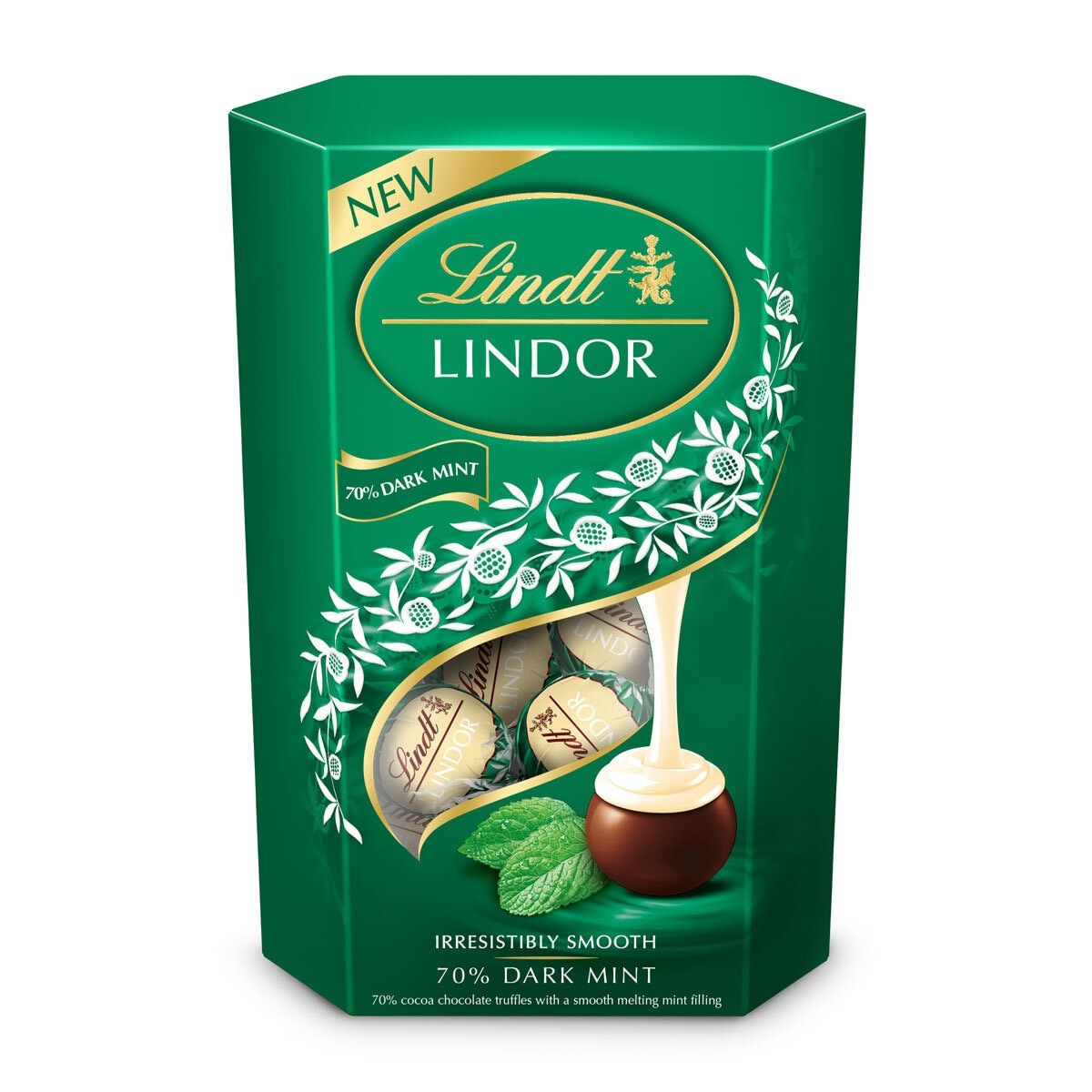 Lindt Lindor Dark Mint &amp;amp; Irish Cream Chocolate Truffles, 4 x 200g