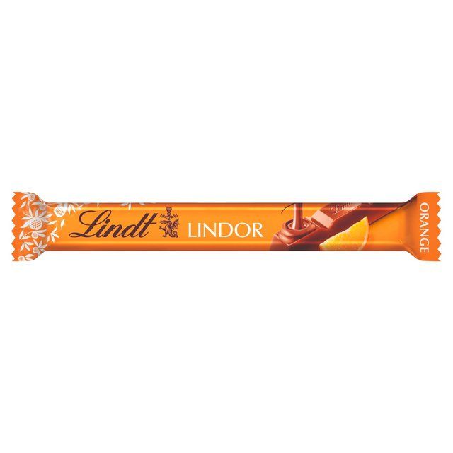 Lindt Lindor Milk Orange Chocolate Bar   38g Default Title