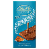 Lindt Lindor Milk Salted Caramel Chocolate Bar   100g