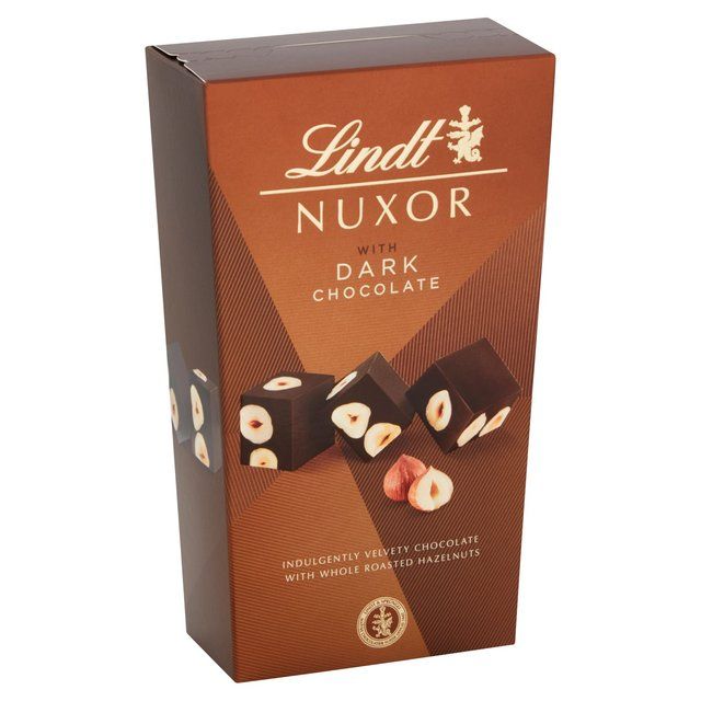 Lindt NUXOR Dark Gianduja Chocolate with Hazelnuts   165g