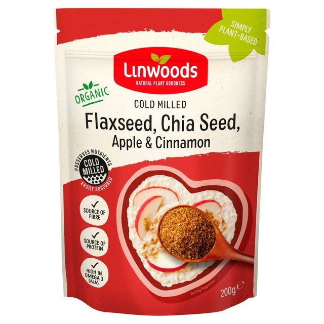 Linwoods Milled Flax Chia Seeds Apple &amp;amp; Cinnamon   200g