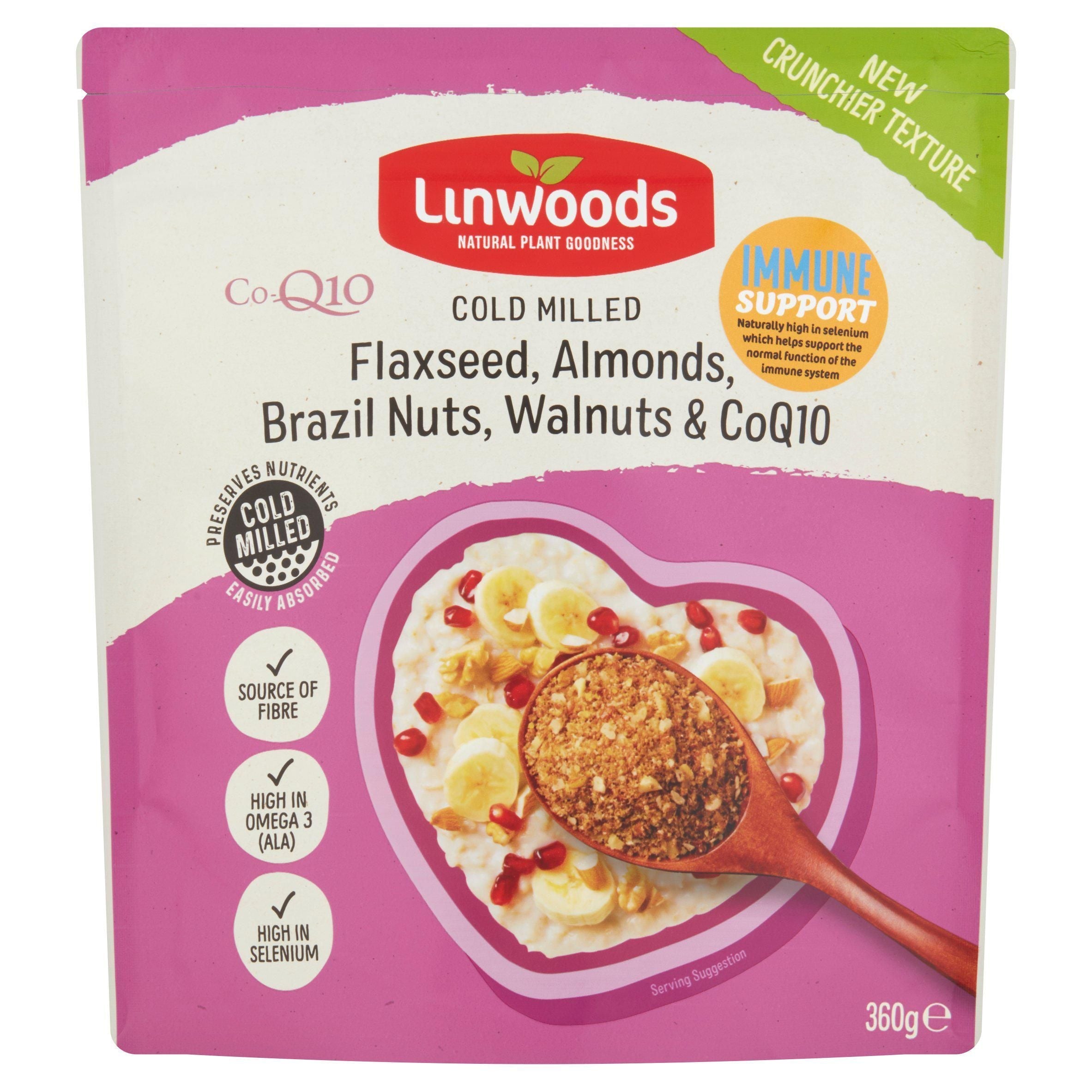 Linwoods Milled Flaxseed, Walnuts, Brazil Nuts, Almonds &amp;amp; Q10 360g