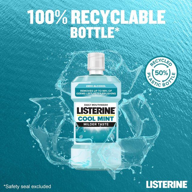 Listerine Cool Mint Milder Taste Mouthwash   500ml