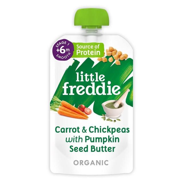 Little Freddie Carrot &amp;amp; Chickpeas with Pumpkin Seed Organic Pouch 6 mths+   120g