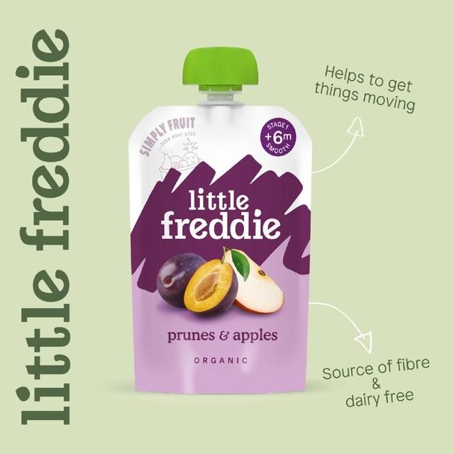 Little Freddie Prunes &amp;amp; Apples Organic Pouch 6 mths+   100g